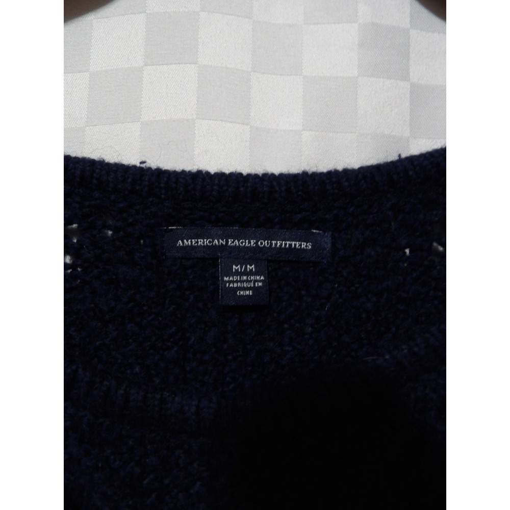 AMERICAN EAGLE Cable Knit Wool Blend Sweater | S - Picture 4 of 5